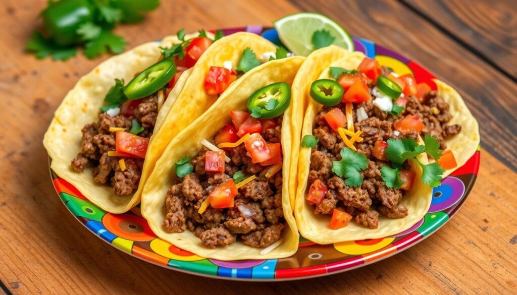 ground beef tacos