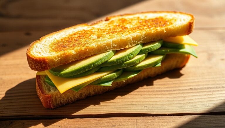 Avocado and Cheese Sandwich